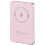 Enerģijas krātuve Verbatim Charge n Go 10000Mah Magnetic Wireless Pink 0023942322481  32248V Powerbank mobilā uzlādes iekārta