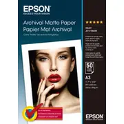 Epson Archival Matte  192G A3 50Sheets C13S041344 foto papīrs