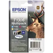 Epson T1306 Hirsch Tinte Cmy Multipack  C13T13064012 kārtridžs
