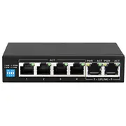 Extralink Ex.14831 network switch Unmanaged L2 Fast Ethernet 10/100 Power over Poe Black  5903148914831 komutators