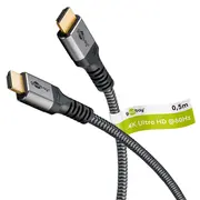 Goobay High Speed Hdmi Cable with Ethernet  64992 0.5 m 13540303 kabelis video audio