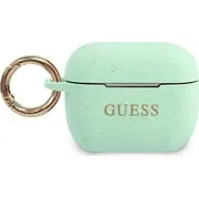 Guess Etui ochronne Guacapsilglgn Silicone Glitter do Airpods Pro turkusowe  3700740494394 67593-Uniw Gue001051-0