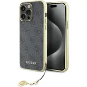 Guess Guhcp15Xgf4Ggr iPhone 15 Pro Max 6.7 grey hardcase 4G Charms Collection  3666339171698 155204-Uniw Gue003299 Gue003299-0 maciņš apvalks mobilajam telefonam