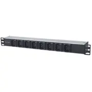 Intellinet - Stromverteilungseinheit Rack einbaufähig Ws 110-250 V Eingabe  Eingang Iec 60320 C19 Ausgangsbuchsen 8 C1 163651 elektrības pagarinātājs