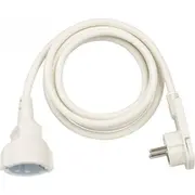 Kabel zasilajacy Brennenstuhl Verlangerungskabel mit Winkel-Flachstecker  2 m - weis 1168980220 Zubr-064 kabelis datoram