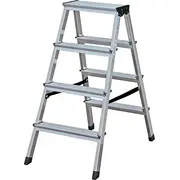 Krause Dopplo double-sided step ladder silver  120403 0814256017015 Ke120403