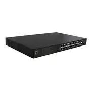 Levelone Switch 24X Fe Fgp-2831 2Xge 2Xgsfp 19 390W 24Xpoe  Fgp 2831 komutators