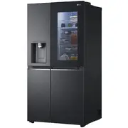 Lg Sbs Ledusskapis  Instaview udens ledus dozators 635 L augstums 179 cm melns Gsxv91Mcae Gsxv91Mcae.amcqeur