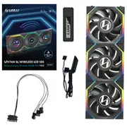 Lian Li Uni Fan Sl Wireless Lcd Lufter  Argb Pwm 3Er-Pack inkl. Controller - 120 mm schwarz 12Sllcd1W3B G99.12Sllcd1W3B.00 G99.12Sllcd1W3W.00 Luli-099 ventilators
