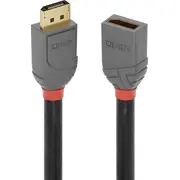 Lindy Displayport 1.4 Verlangerungskabel 2M  Anthra Line 36497 kabelis video audio