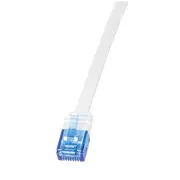 Logilink - Patch Cable Flat Cat.6A U/Utp Slimline white 20M  Cf2111U kabelis vads