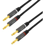 Logilink Speaker cable  2X2.50 mm2 Banana plug 5M 4052792054286 Ca1211 kabelis vads