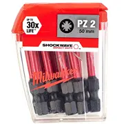 Milwaukee Bit Pz2 x 50Mm Shockwave 10Szt. 4932430866 