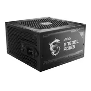Msi Mag A750Gl Pcie5 power supply unit 750 W 204 pin Atx Black  306 7Zp8B11 Ce0 Maga750Glpcie5 Barošanas bloks Psu