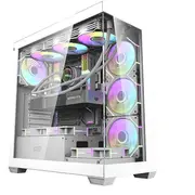 Obudowa komputerowa Darkflash Ds900 Biala  7 wentylatorow Argb White fans 5905316148963 Datora korpuss