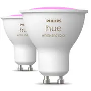 Philips Hue -Led-Alylamppu  Bt White and color ambiance Gu10 4 2 W 2-Pack 929003666502
