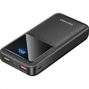 Powerbank 20000Mah vention fhlb0 22.5W negra  Fhlb0 6922794781573 mobilā uzlādes iekārta