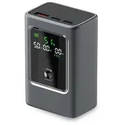 Powerbank Sbs 10000Mah Pd 35W z wyswietlaczem Lcd - szary 8018417499395  Joinedit77171644 mobilā uzlādes iekārta