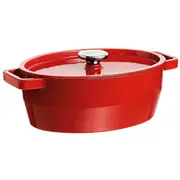 Pyrex Katls 5.8L ovals cuguna 33Cm/Sarkans 33Sc5Ac33  3426470022835 S2701554 Pannas un katli