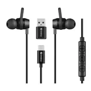 Sandberg Usb-C/A In-Earset with Line-Mic - Kabelgebunden Anrufe/Musik 20 20000 Hz 28 g Kopfhorer Schwarz 126-50 5705730126505  126 50