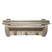 Sauna Towel Rack 3HooksShelf Flammifera 262878 4772013298168  Joinedit74585723 Dārza mēbeles