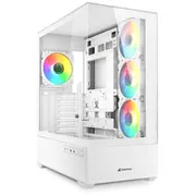 Sharkoon Gehause Ak6  Rgb Atx 1Xglas weis 4044951041701 Datora korpuss