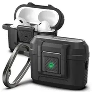 Spigen Lock Fit - Pancerne etui do Apple Airpods Pro 1 / 2 Czarny  Acs05485