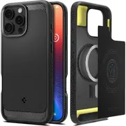 Spigen Rugged Armor iPhone 16 Pro black/black matte Acs08115  8809971230278 176967-Uniw 25662-0 Bra014232 maciņš apvalks mobilajam telefonam