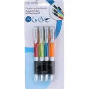 Topwrite - Zestaw dlugopisow kulkowych z gumowym uchwytem niebieski 4 szt. E8711252798851 8711252798851  Joinedit63751750