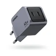 Ugreen Nexode Pro 45W Dual Usb-C Gan Fast Charger Eu gray  6941876230082 35008 13395687