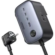 Ugreen Power Strip Diginest Cube 65W - 3 x Schuko  2Xusb-A 2Xusb-C Gan 3680W Cd268 1.8M 60113 6957303861132 60167 Ugreen/60113 elektrības pagarinātājs