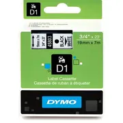 Uzlimju lenta Dymo Di 19Mm x 7M Melna/Balta 45803  S0720830 31-20830 5411313452137