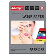 Activejet Ap4-200G100L photo paper glossy A4 Supreme For use in laser printers  Ap4 200G100L foto papīrs