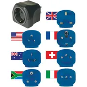 Adapter Reise-Set Brennenstuhl 7 Stecker 10 A Sicherung  1508160 adapteris