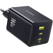Baseus Enerfill Fe11 100W Wall Charger 2 x Usb-C  Usb-A - Black 6932172690632 P10182102123-00 iekārtas lādētājs
