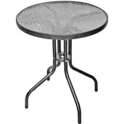 Besk Galds 60X70Cm metāla ar stikla virsmu  4750959012239 Dārza mēbeles