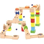 Bino Drewniany kulodrom 40 elementow  82071
