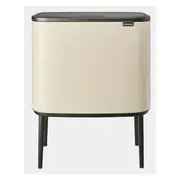 Brabantia Waste Bin Bo Touch 3 x 11 L Soft Beige  201608 atkritumu tvertne