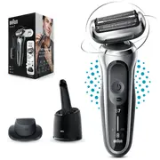 Braun Series 7 360 degrees  Flex Autosense Wet Dry Silver/Black 4210201433682 71-S7200Cc Vīriešu skuveklis