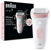 Braun Silk-Epil 7 7-000 Pink  White 7500435225151 Se7 000 604480 Br2-225151 Rascpbru0012 Se 7000 Se7000 Epilators