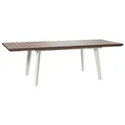 Darza galds izvelkams Harmony Extendable balts/bess 7290106930551  29202278587 Dārza mēbeles