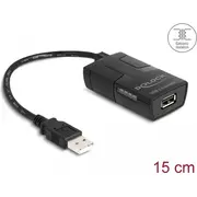Delock 64225 serial converter/repeater/isolator Usb 2.0 Black  4043619642250 100275962