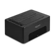 Delock - Hdd / Ssd Dockingstation Schachte 2 2.5 3.5 gemeinsam genutzt 6 4 cm  8 9 Sata 6Gb/S Usb3.0 Schwarz 64187 40436
