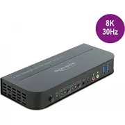 Delock Displayport 1.4 Kvm switch 8K 30 Hz with Usb 3.2 Gen 1  De 11482 komutators