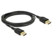 Delock Displayport cable 8K 60 Hz 2 m Dp certified  De 85660 kabelis video audio