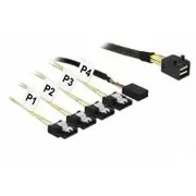 Delock mSAS Hd Sff-8643 4Xsata  Sideb 1M 85732 1900034 kabelis vads