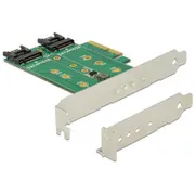 Delock Pcie 3.0. x4 - 2X M.2 Sata 89518  De karte