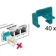 Delock Rj45 Secure Clip Set 40 Stuck  86446 adapteris
