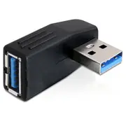 Delock Usb3.0 Stecker-Buchse Adapter - Netzwerkadapter Superspeed gewinkelt 90 degrees  horizontal 65341 4043619653416