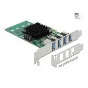Delock Delock Pcie x44x ext. Usb 3.0 Quad C.lp  89048 aksesuārs datorkorpusiem